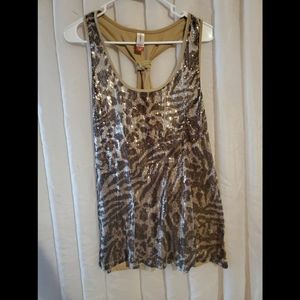 Sequin tank top